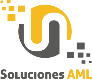 Logo Soluciones AML vertical paneles gris